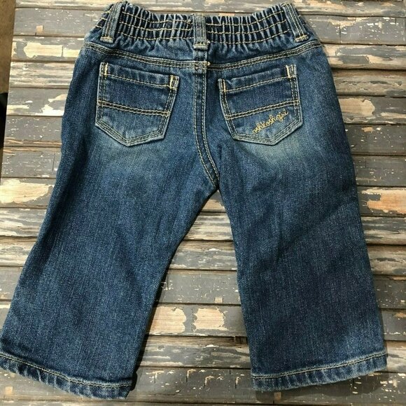 OshKosh B'gosh Girl Baby Girl Demin Boot Cut Jeans Size 6 Months - Picture 3 of 5